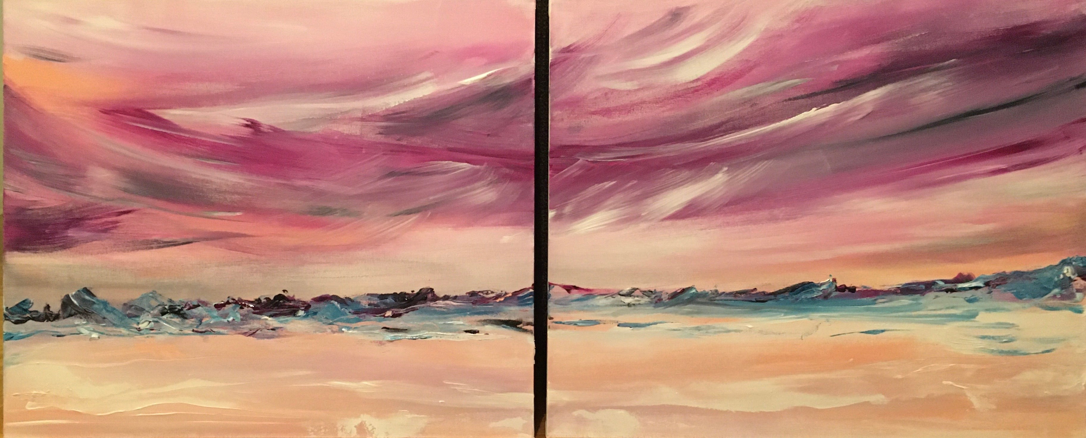 Martian Dream - 48x20" Diptych (2 pieces of 24x20") 