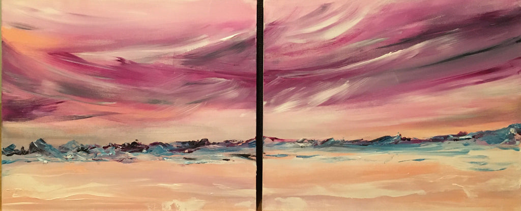 Martian Dream - 48x20" Diptych (2 pieces of 24x20") 
